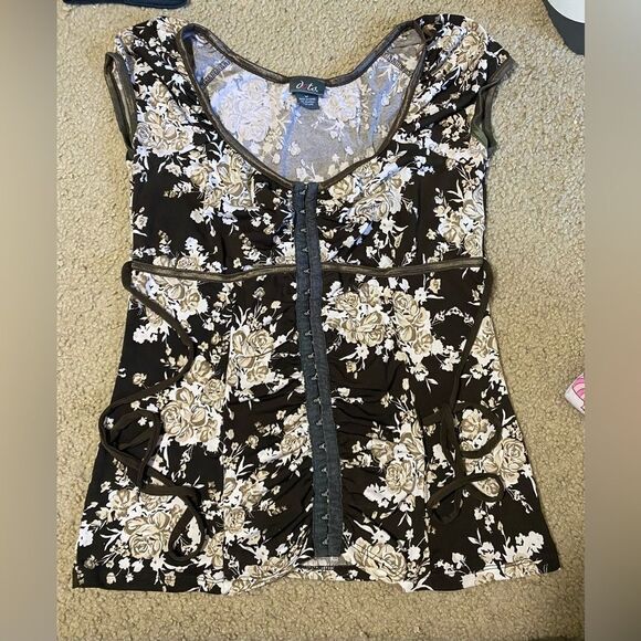 Dots Corset Style Top - Picture 3 of 4